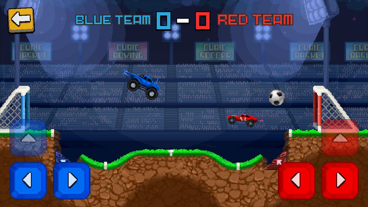 Pixel Cars. Soccer Game Screenshot