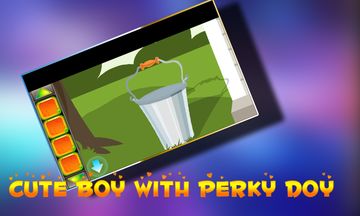Kavi Game 415 - Cute Boy With Perky Dog Rescue Game Screenshot
