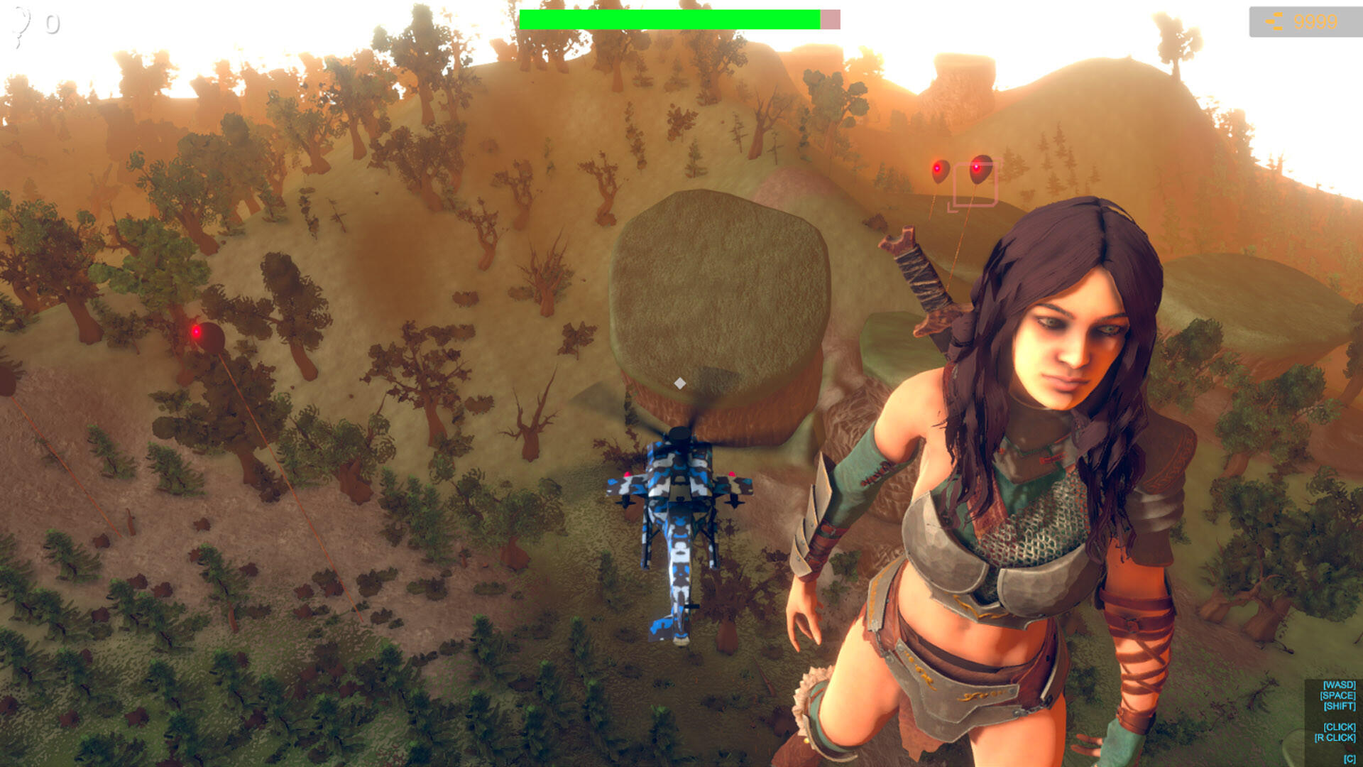 Save Giant Girl from monsters 2 screenshot game