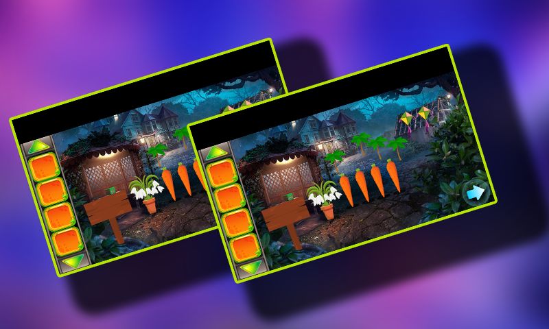 Best Escape Game 416 - Joyful Bunny Rescue Game 게임 스크린 샷