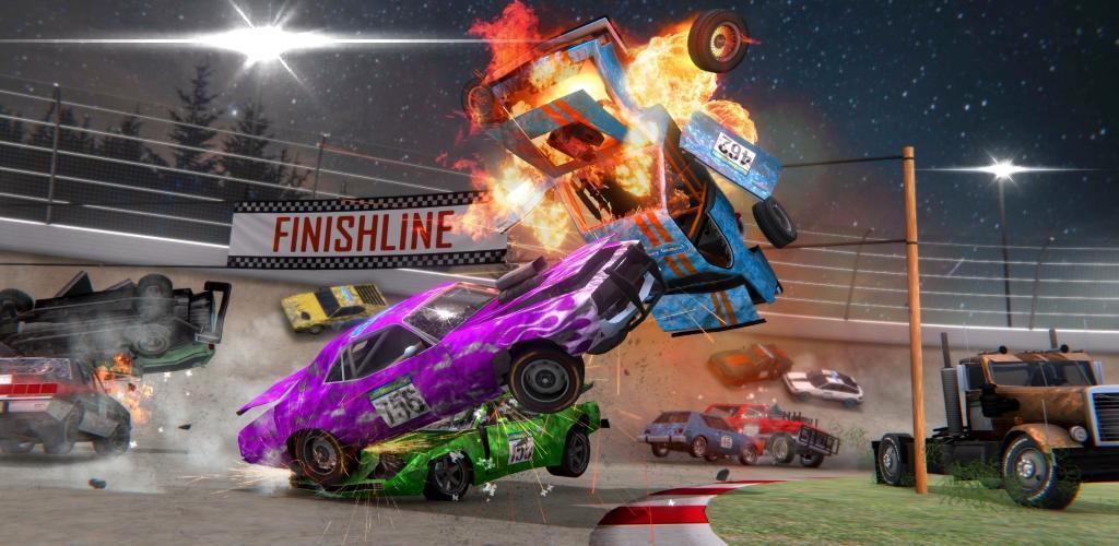 Screenshot of the video of Demolition Derby 3