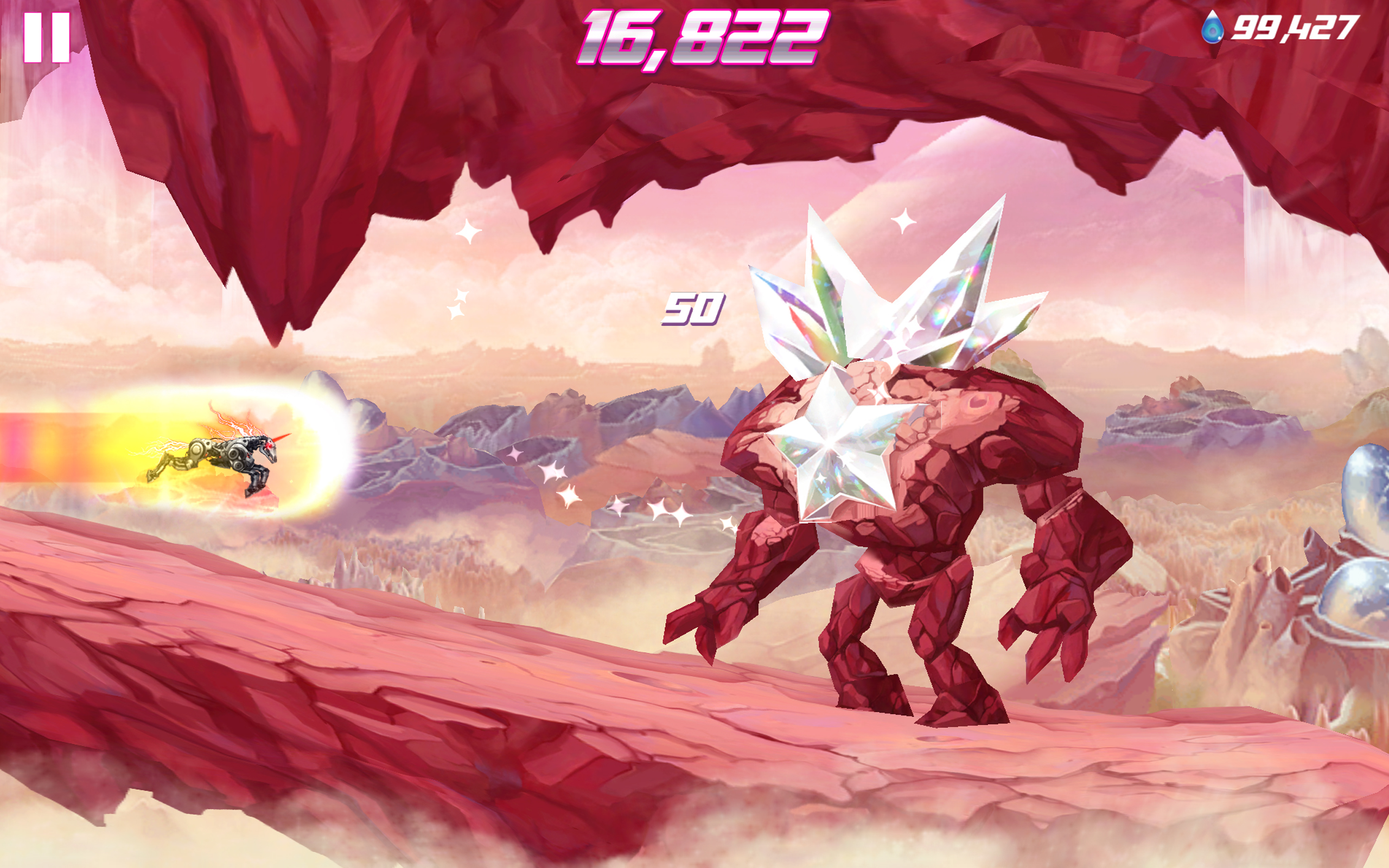 Robot Unicorn Attack 2 게임 스크린샷