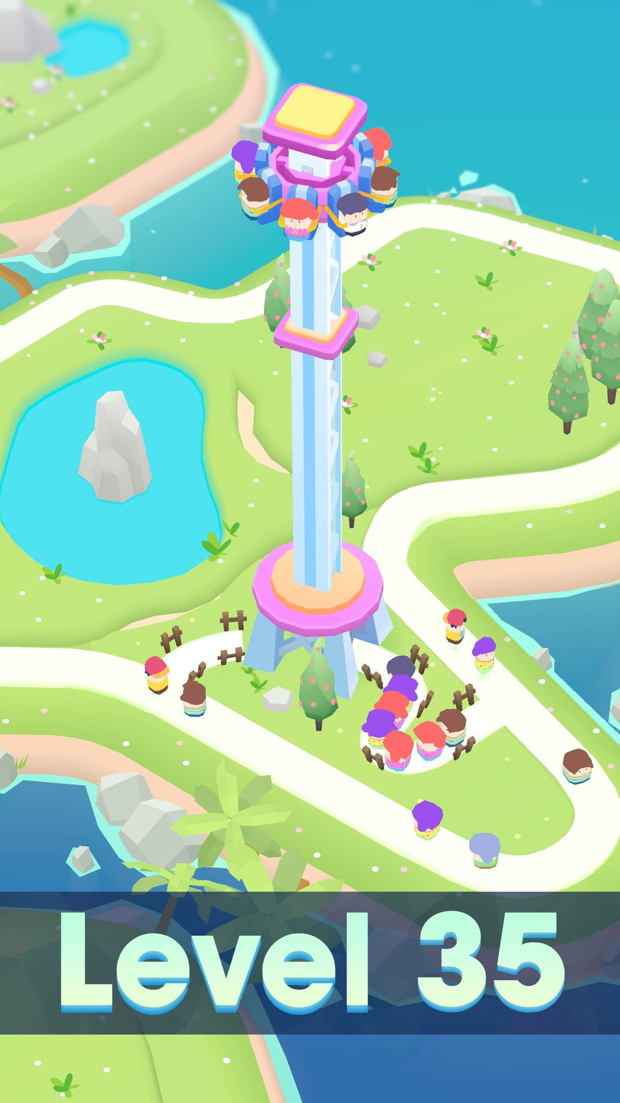 Theme Park Island Game Screenshot