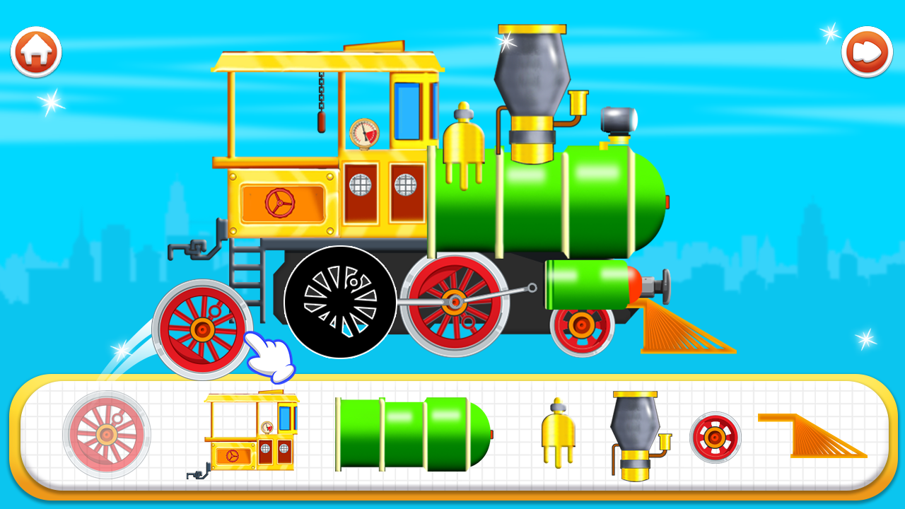 Скриншот игры Train Builder Railway Kid Game