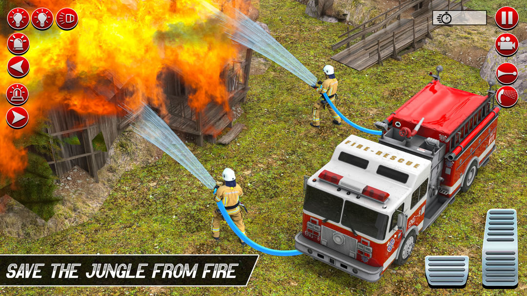 Firetruck sam Rescue Simulator 게임 스크린 샷