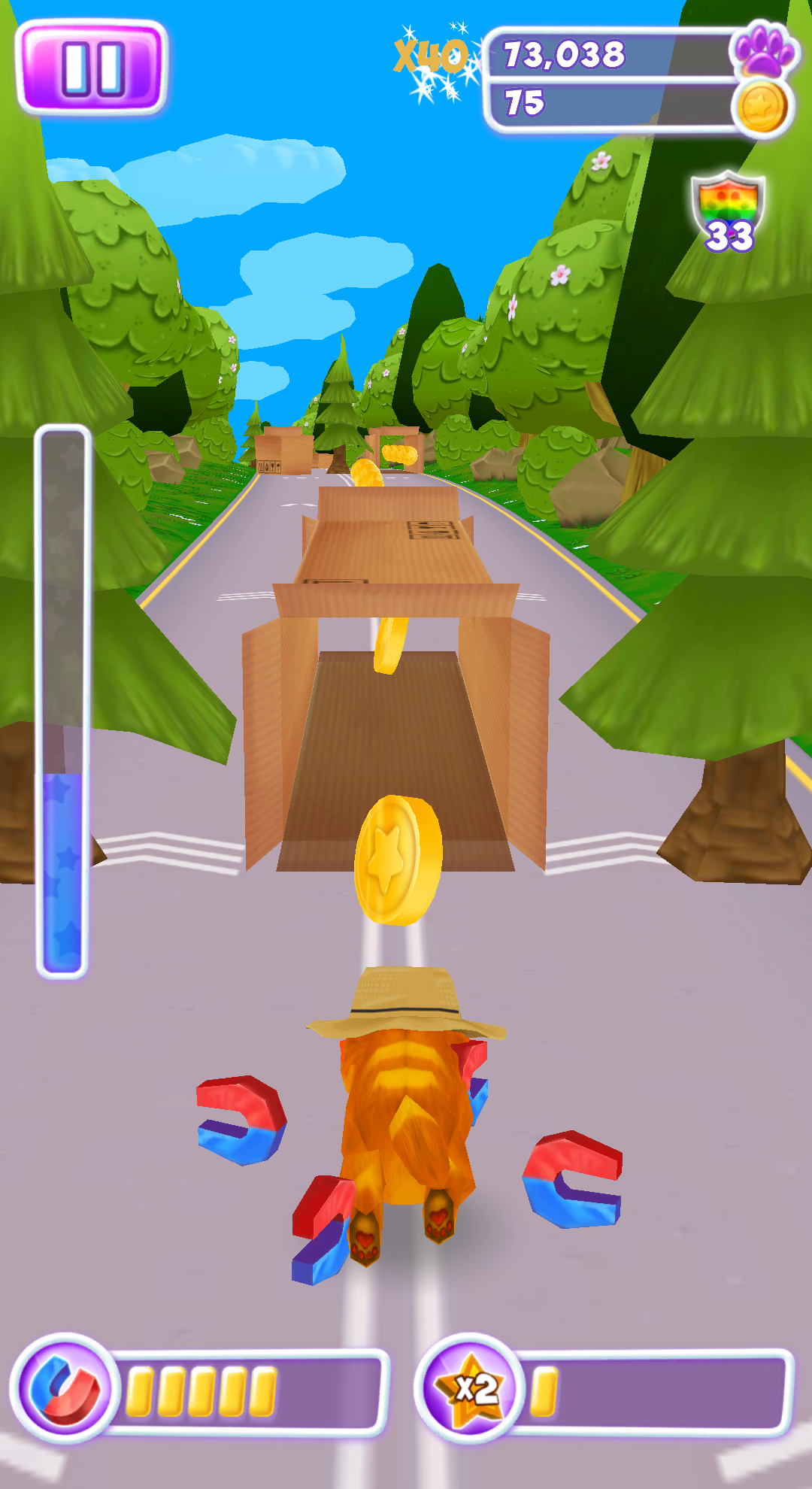 Cuplikan Layar Game Talking Cat Run - Talking Kitty Kitten