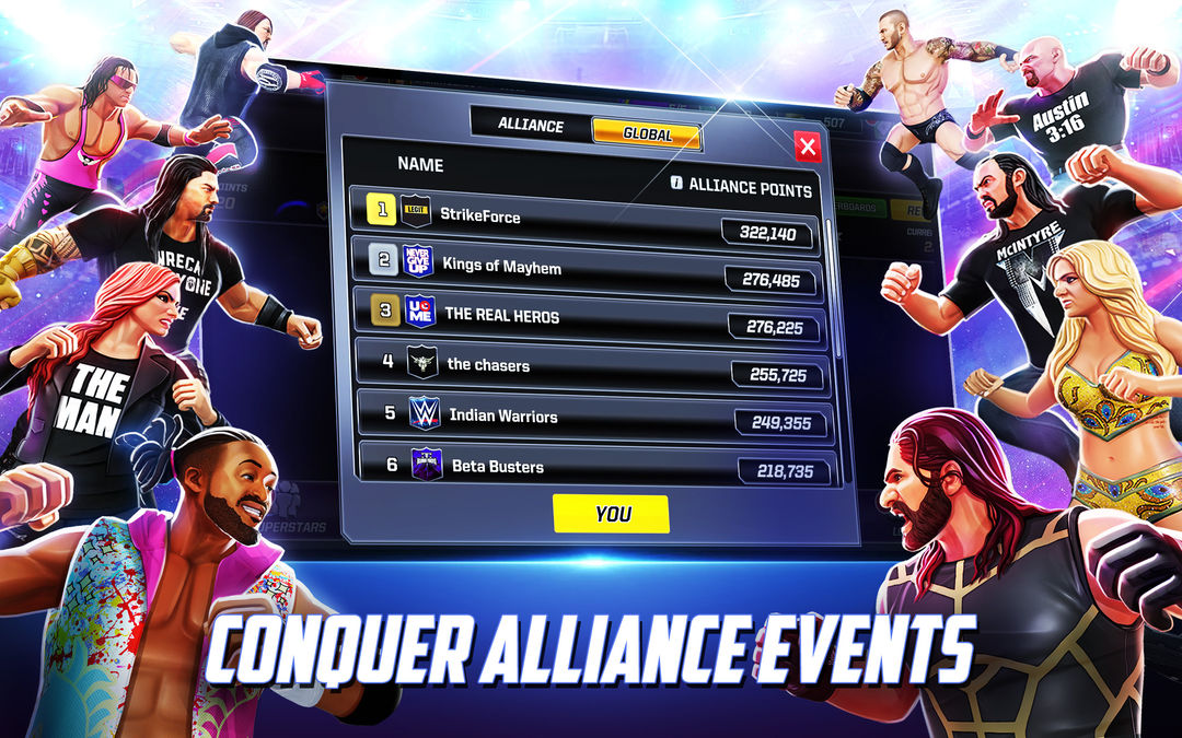 WWE Mayhem ภาพหน้าจอเกม