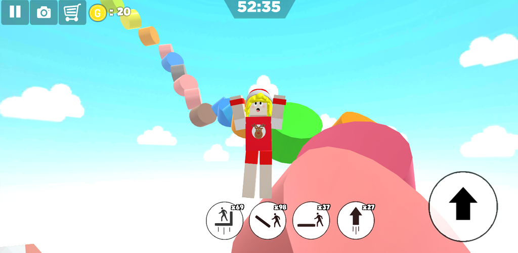 Screenshot of Christmas parkour sweet girl