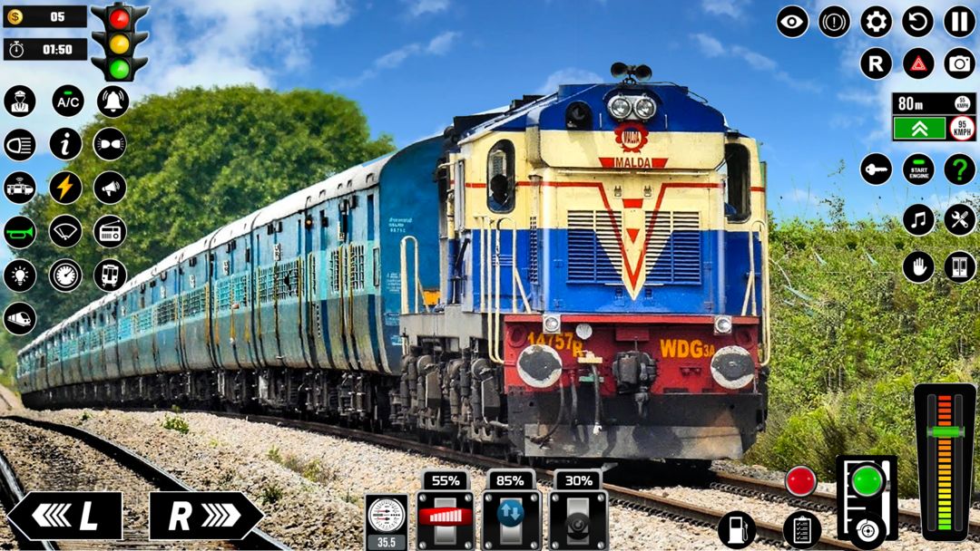 Real Train Simulator 3D Game ภาพหน้าจอเกม