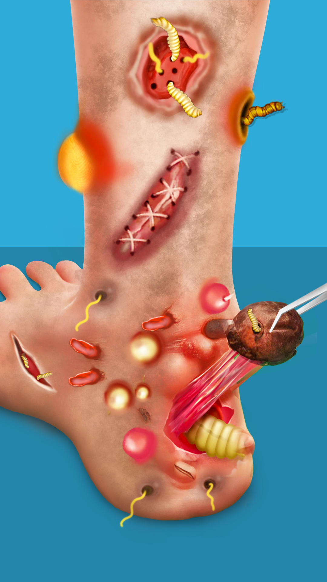 Foot care asmr salon makeup Game Screenshot