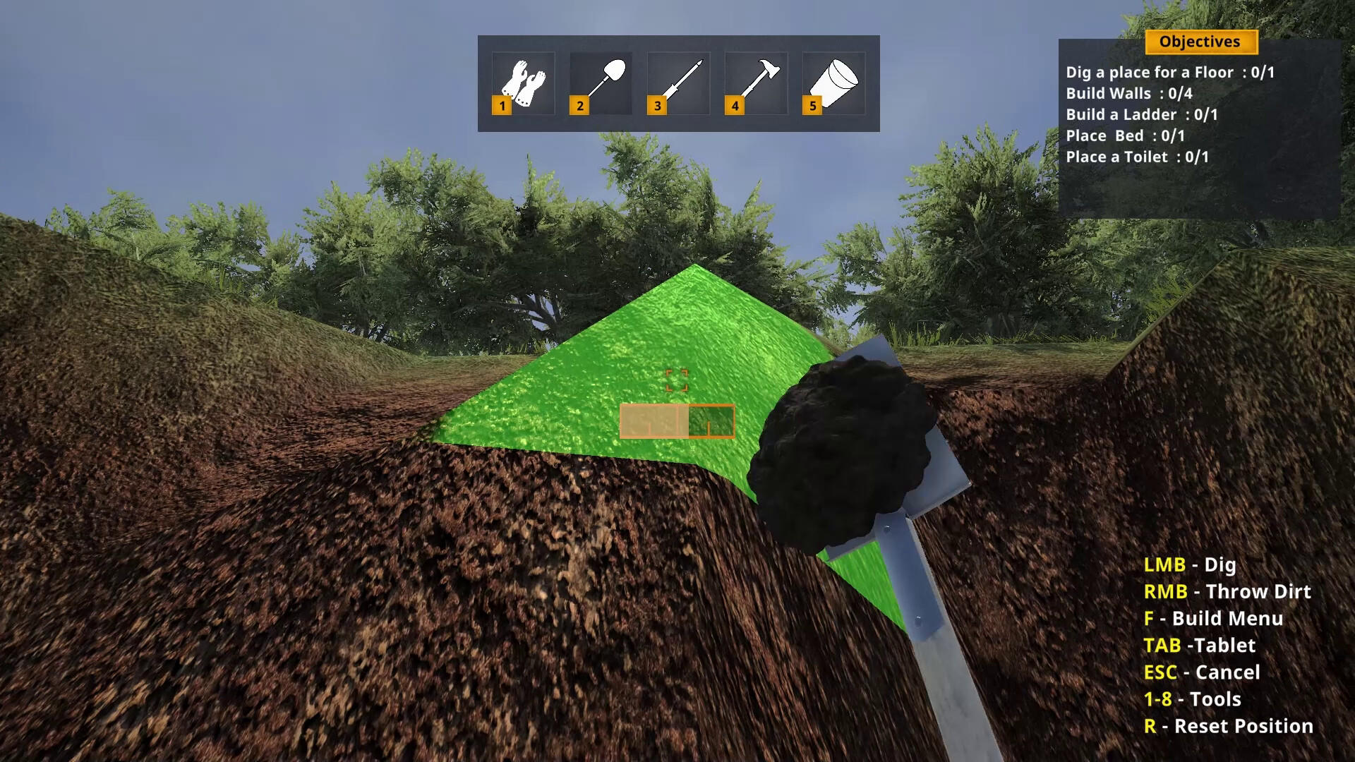 Screenshot of Bunker Builder Simulator
