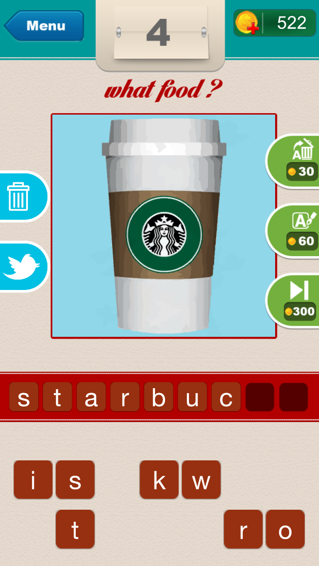 Скриншот игры What Food ?