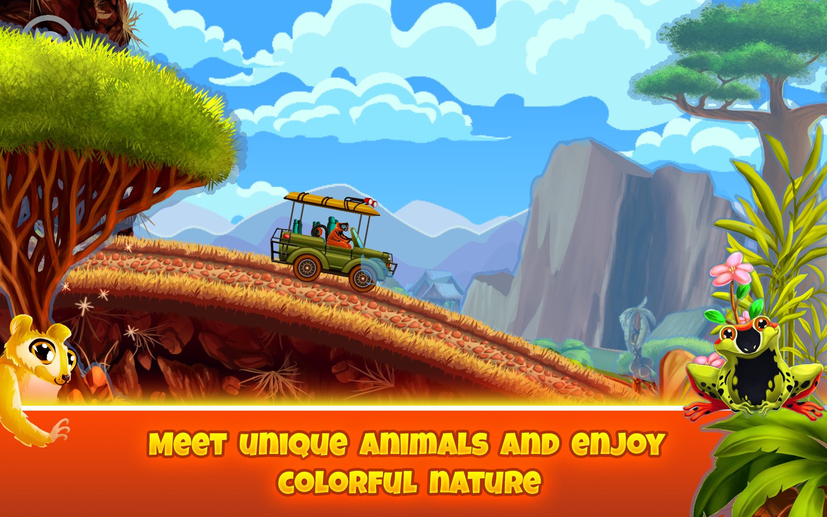 Fun Kid Racing - Madagascar Game Screenshot