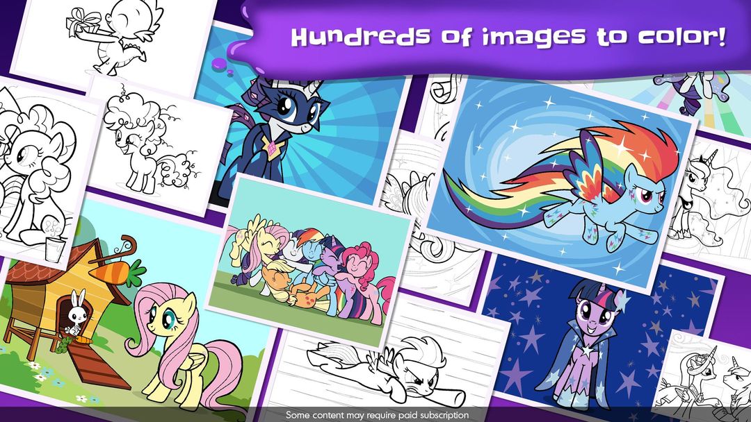 Screenshot of My Little Pony Color By Magic