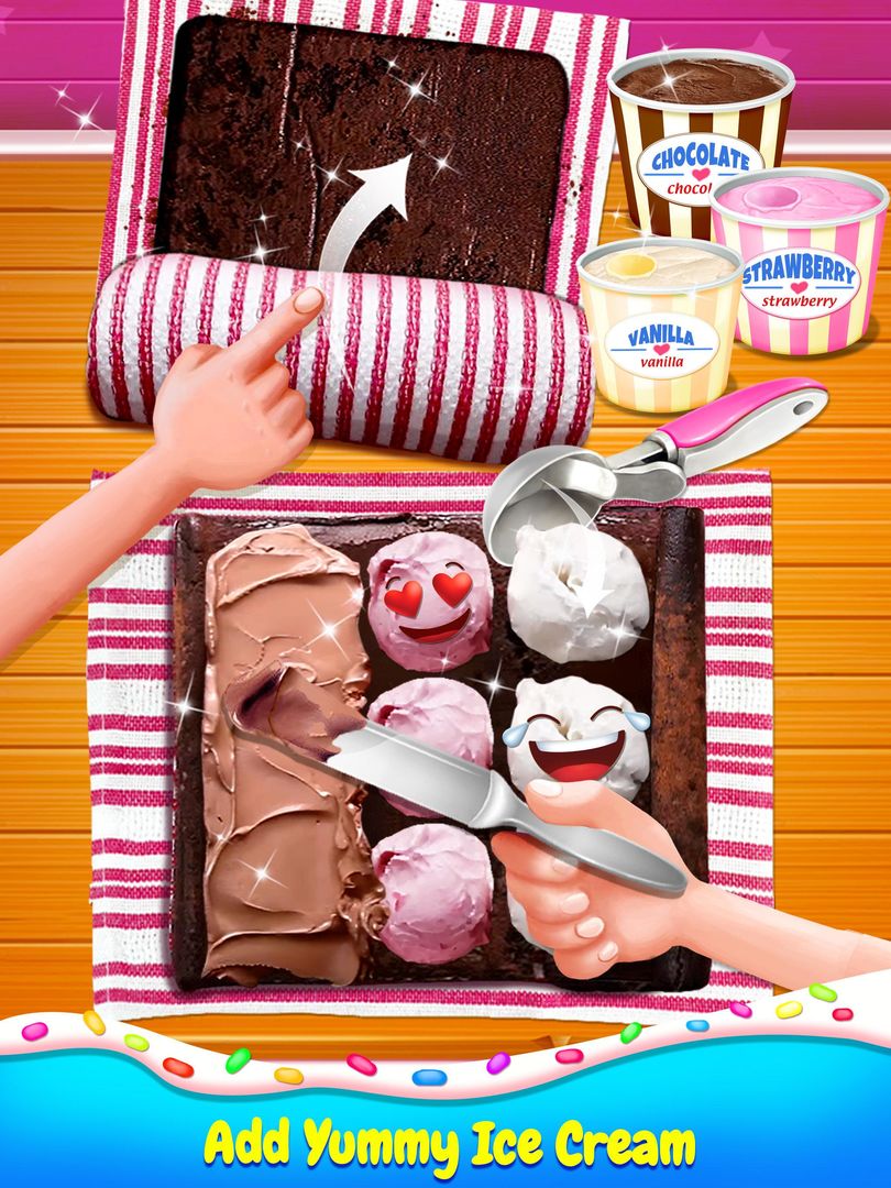 Ice Cream Cake Roll Maker screenshot game
