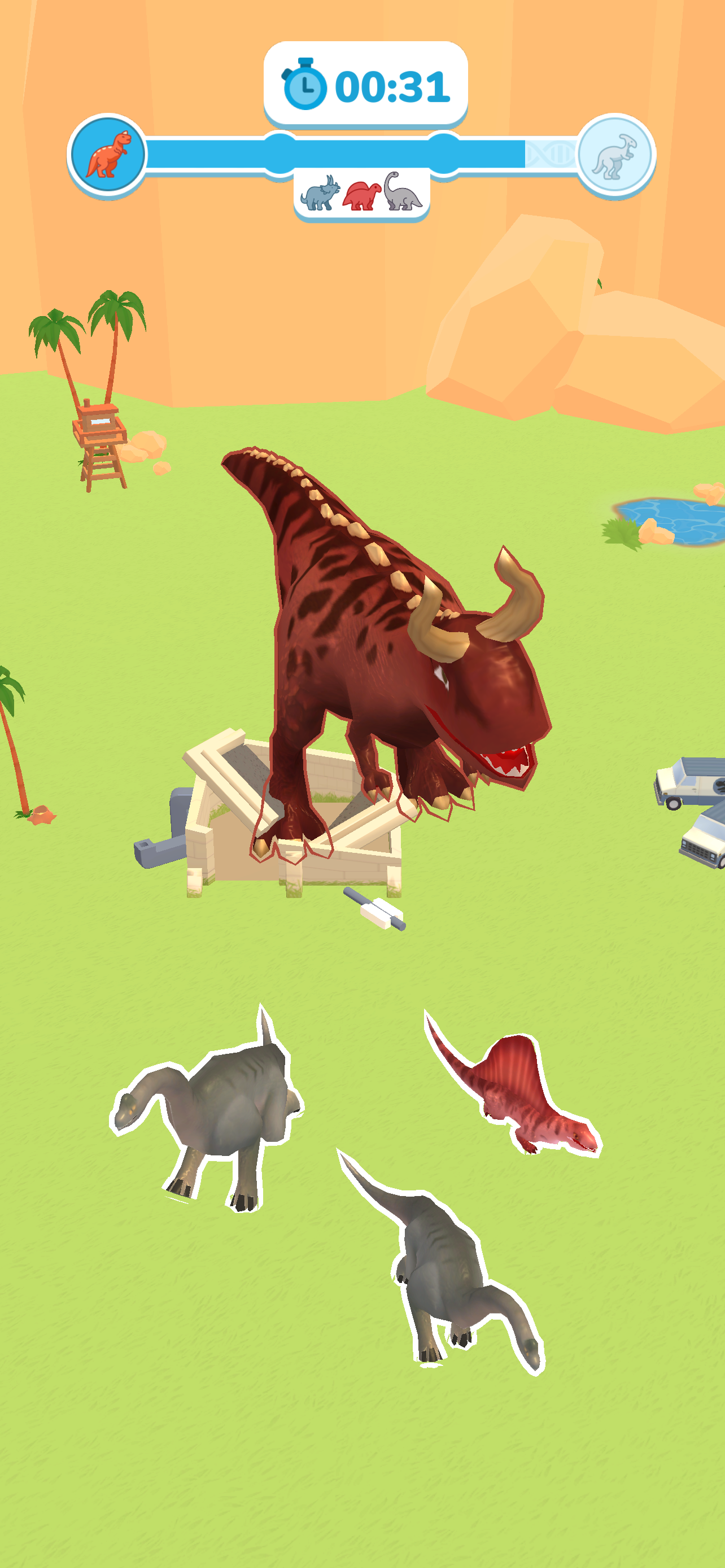 Dino Evolution 3D Game Screenshot