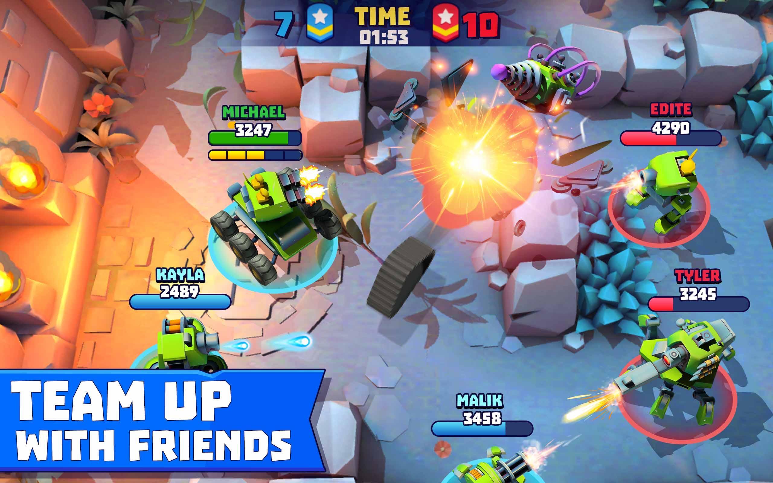 Tanks a Lot - 3v3 Battle Arena Game Screenshot