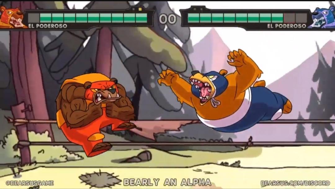 Captura de Tela do Jogo Bearsus Bear's Ring Fight