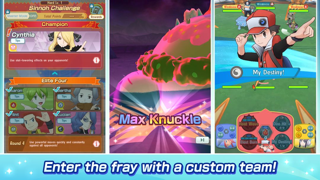 Screenshot of Pokémon Masters EX