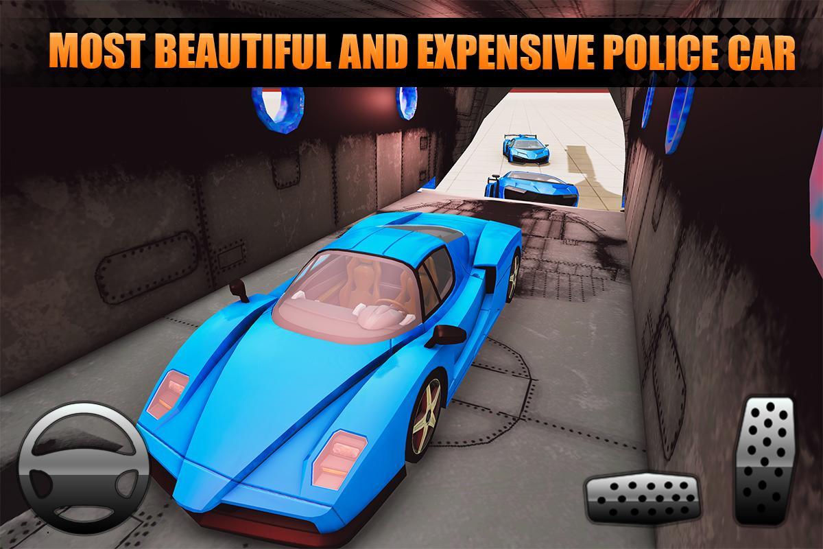 US Police City Car Transport Truck 3Dのキャプチャ