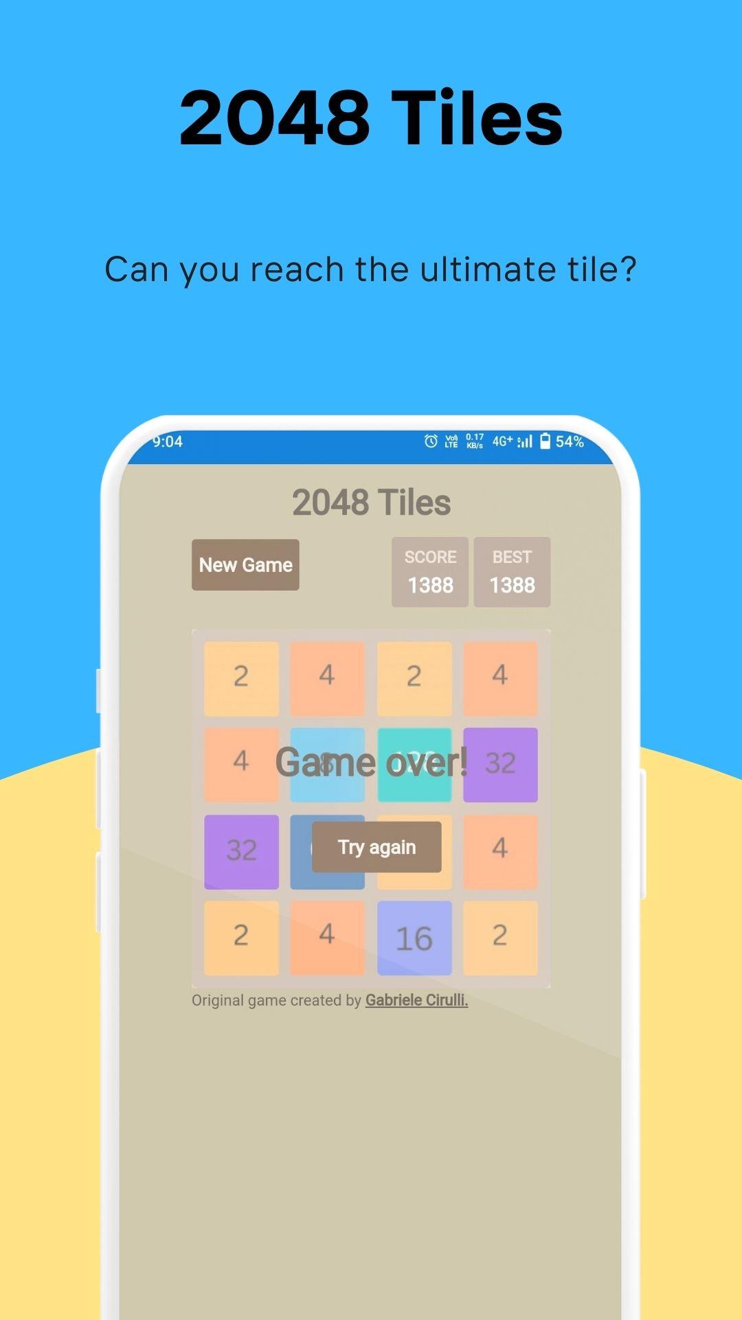 2048 Tiles screenshot game