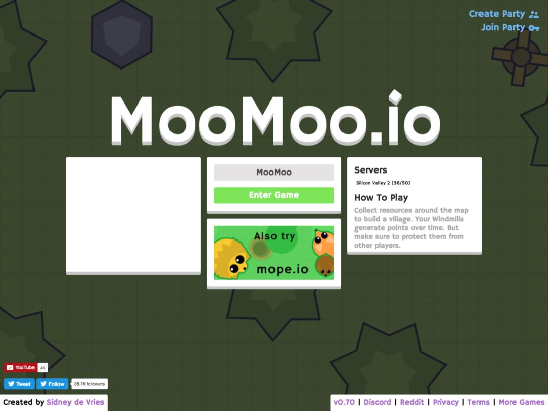 MooMoo.io (Official) ภาพหน้าจอเกม