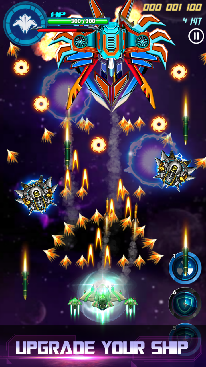 Galaxy Shooter Sky Invaders Game Screenshot