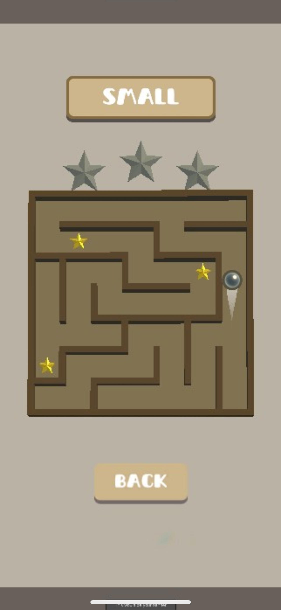 Tilt Maze Game Screenshot
