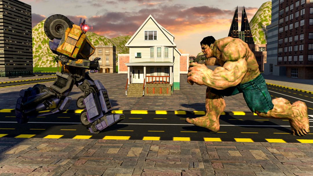 Screenshot of Superheroes Robot Battle