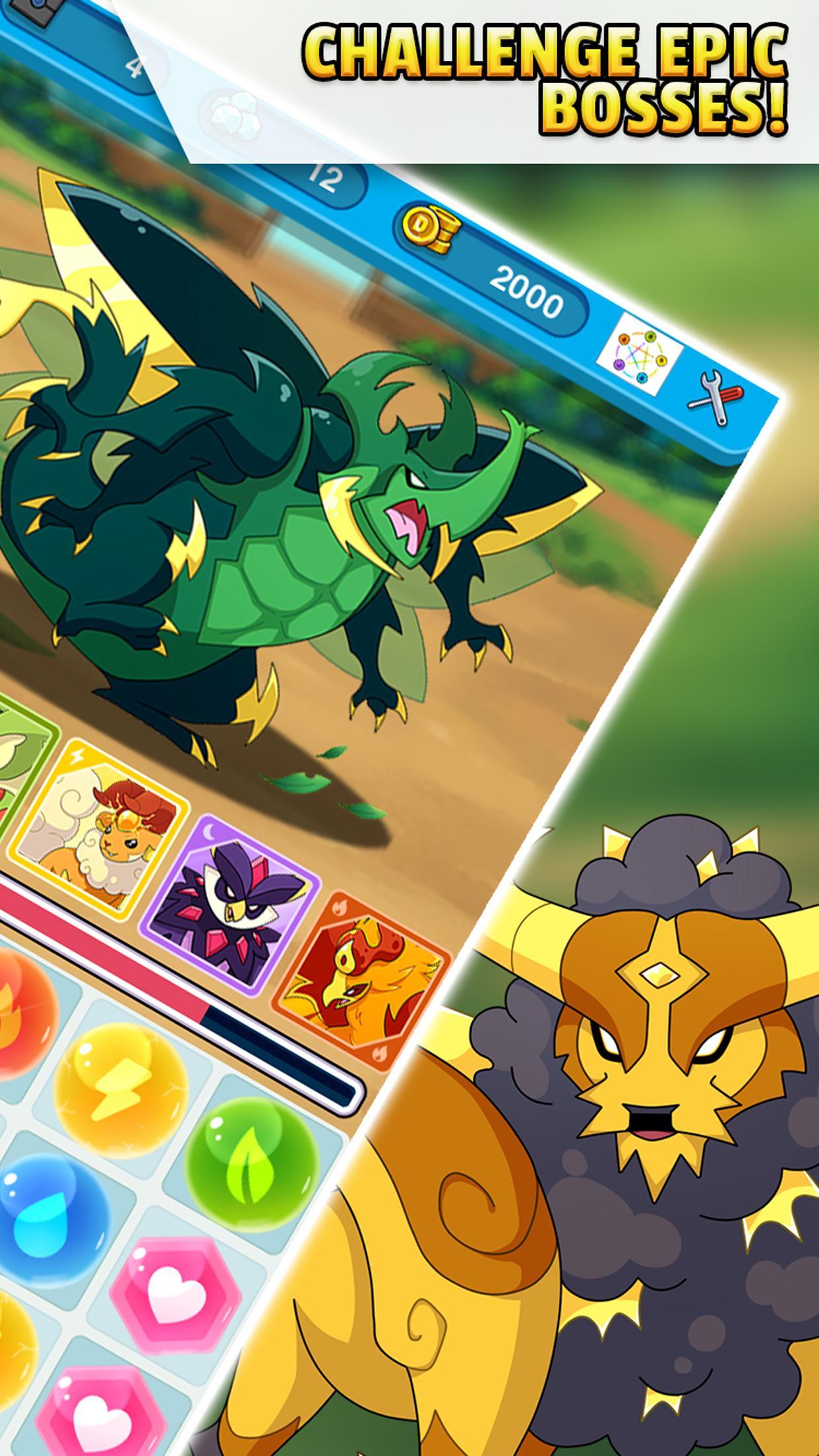 Dynamons Evolution Puzzle & RPG: Legend of Dragons ภาพหน้าจอเกม