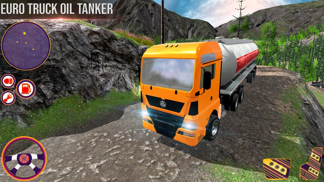 Euro Truck Games 3D Oil Tanker screenshot game