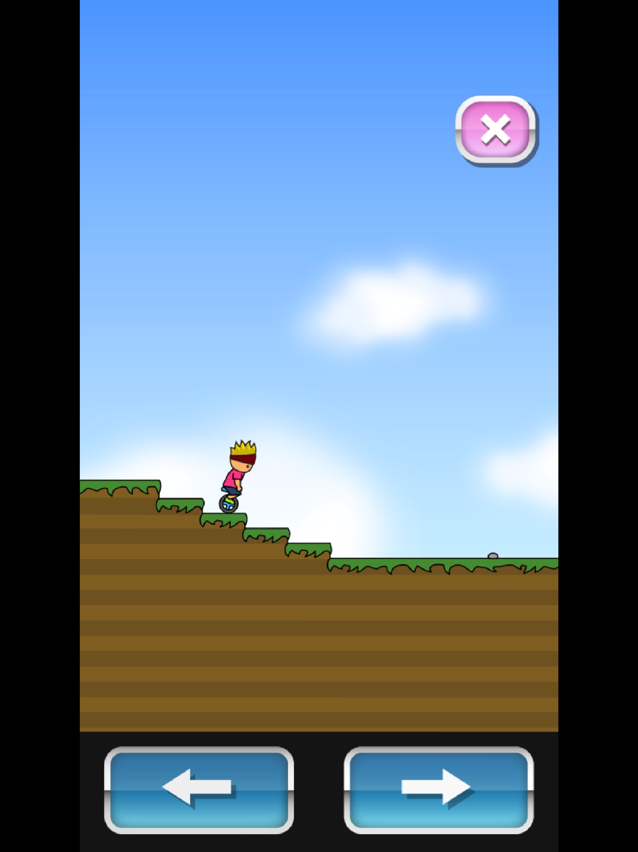 トニーくんの一輪車 Game Screenshot