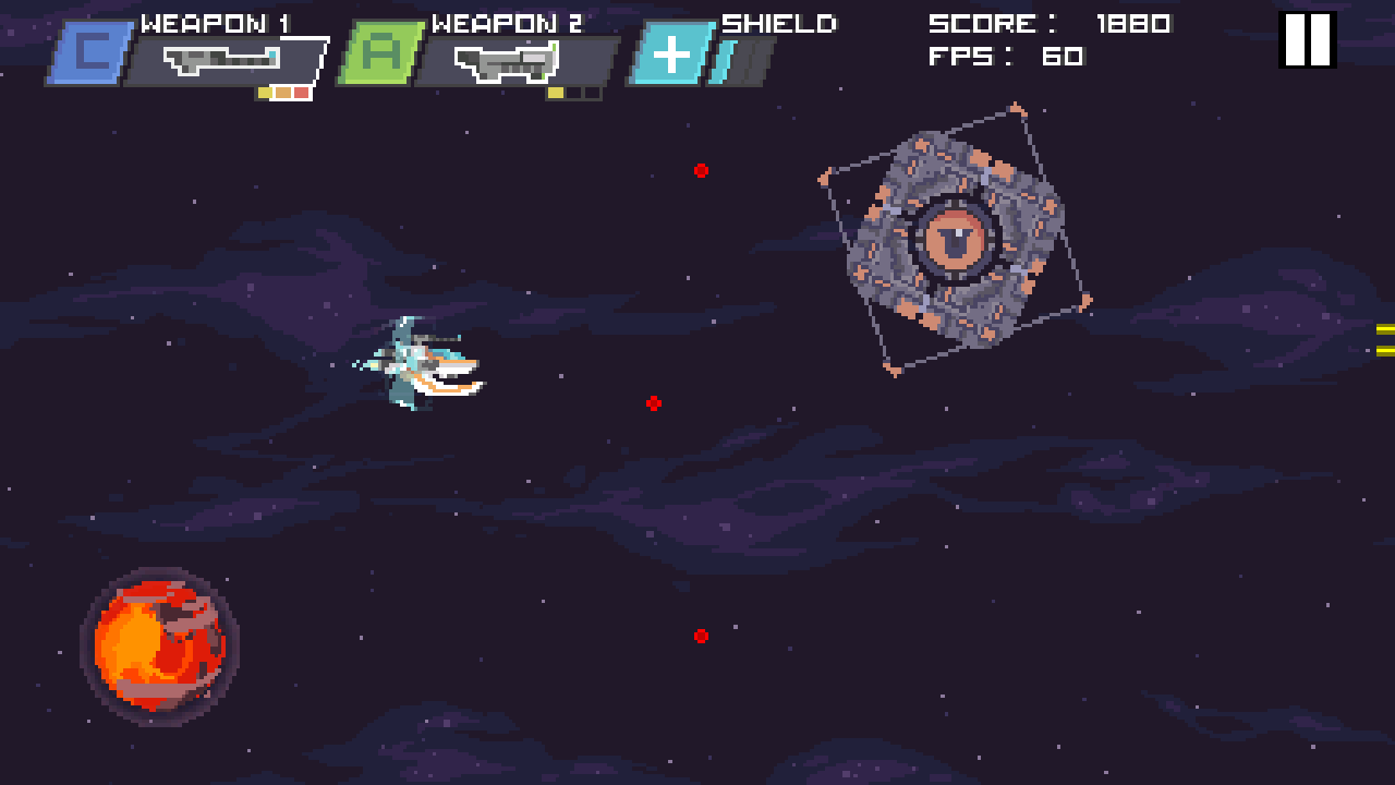 Screenshot of Pixel Space Shooter!