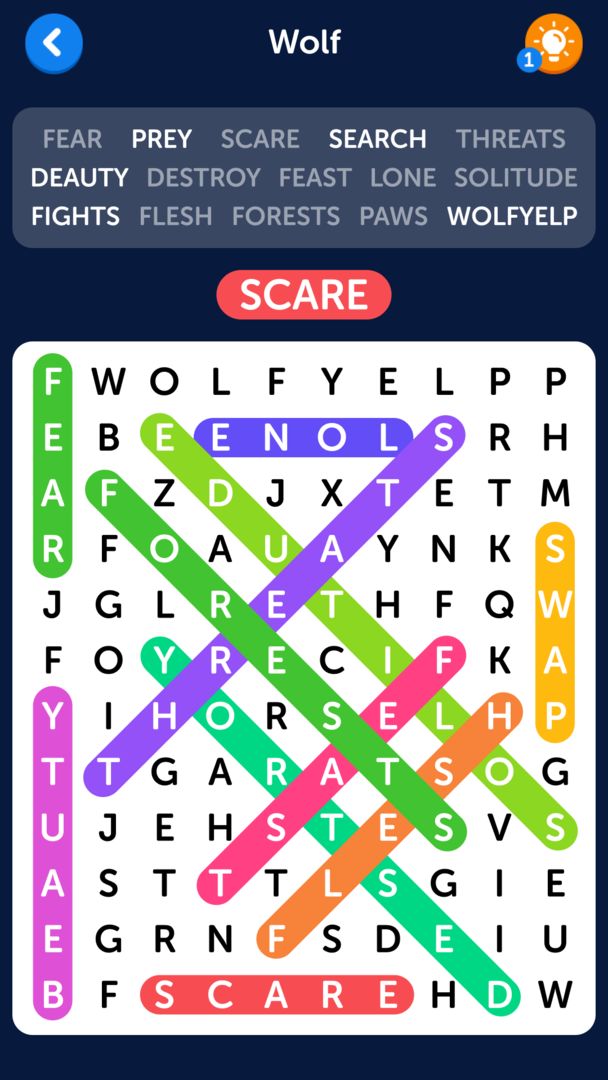 Word Search screenshot game