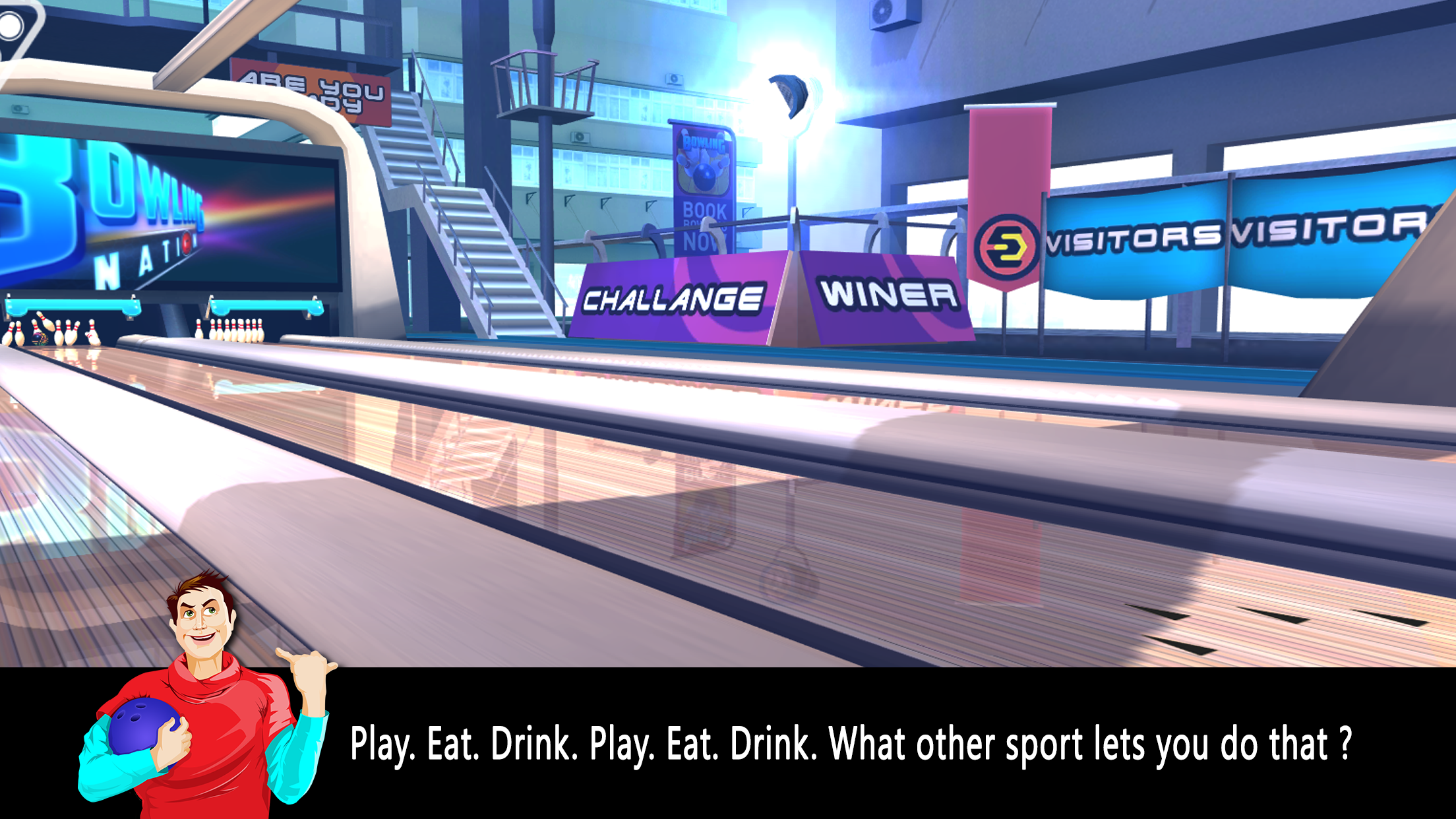 Bowling Nation 3D Game Screenshot