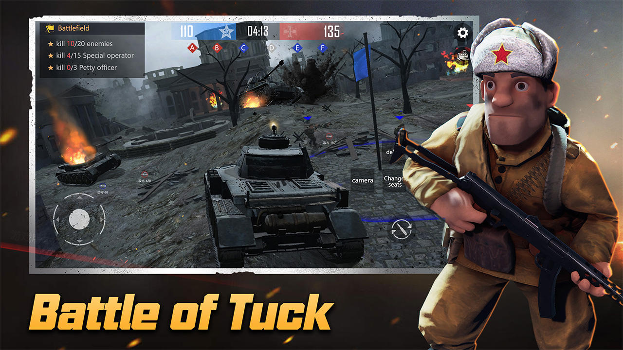 Jogo de Guerra e Tiro Fps Para Celular World War 2 Battle Combat (Jogos  Online FPS) Android ios Pt 2 