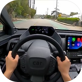 Racing in Car - Simulator POV