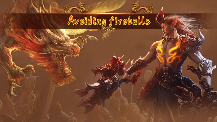 Avoiding fireballs Game Screenshot