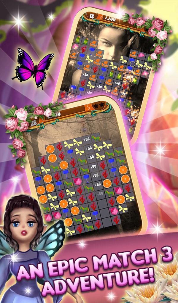 Match 3 Magic Lands: Fairy Kin ภาพหน้าจอเกม