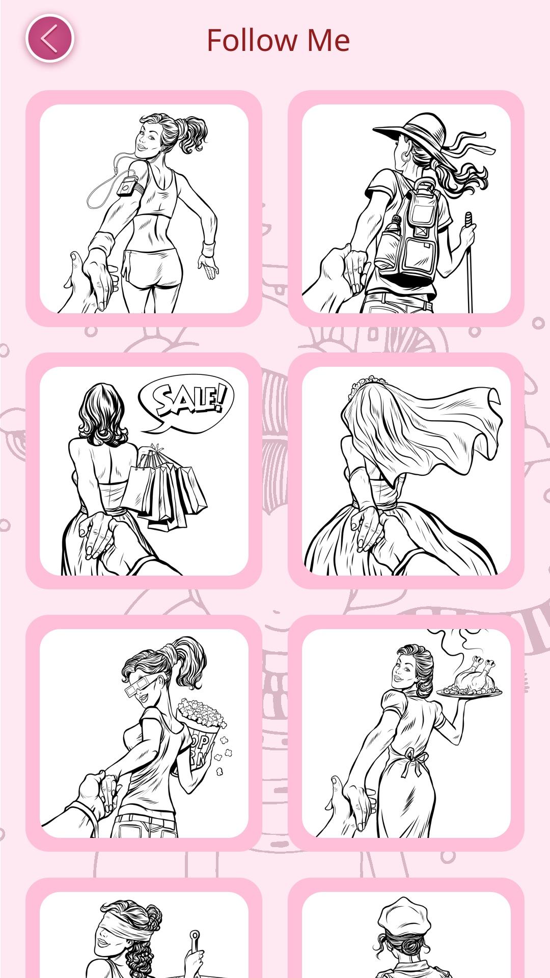 Captura de Tela do Jogo Girls Coloring Book