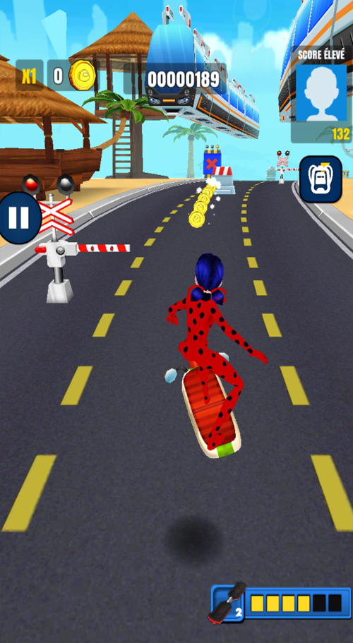 lady bug runner subway Game Screenshot