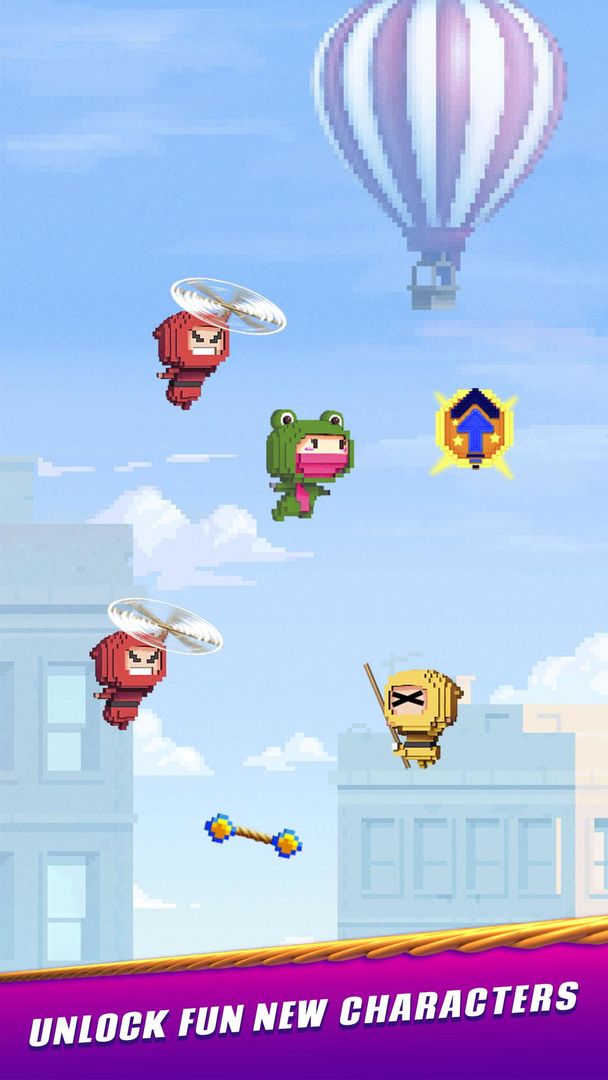Screenshot of Ninja Up! - Endless jumping