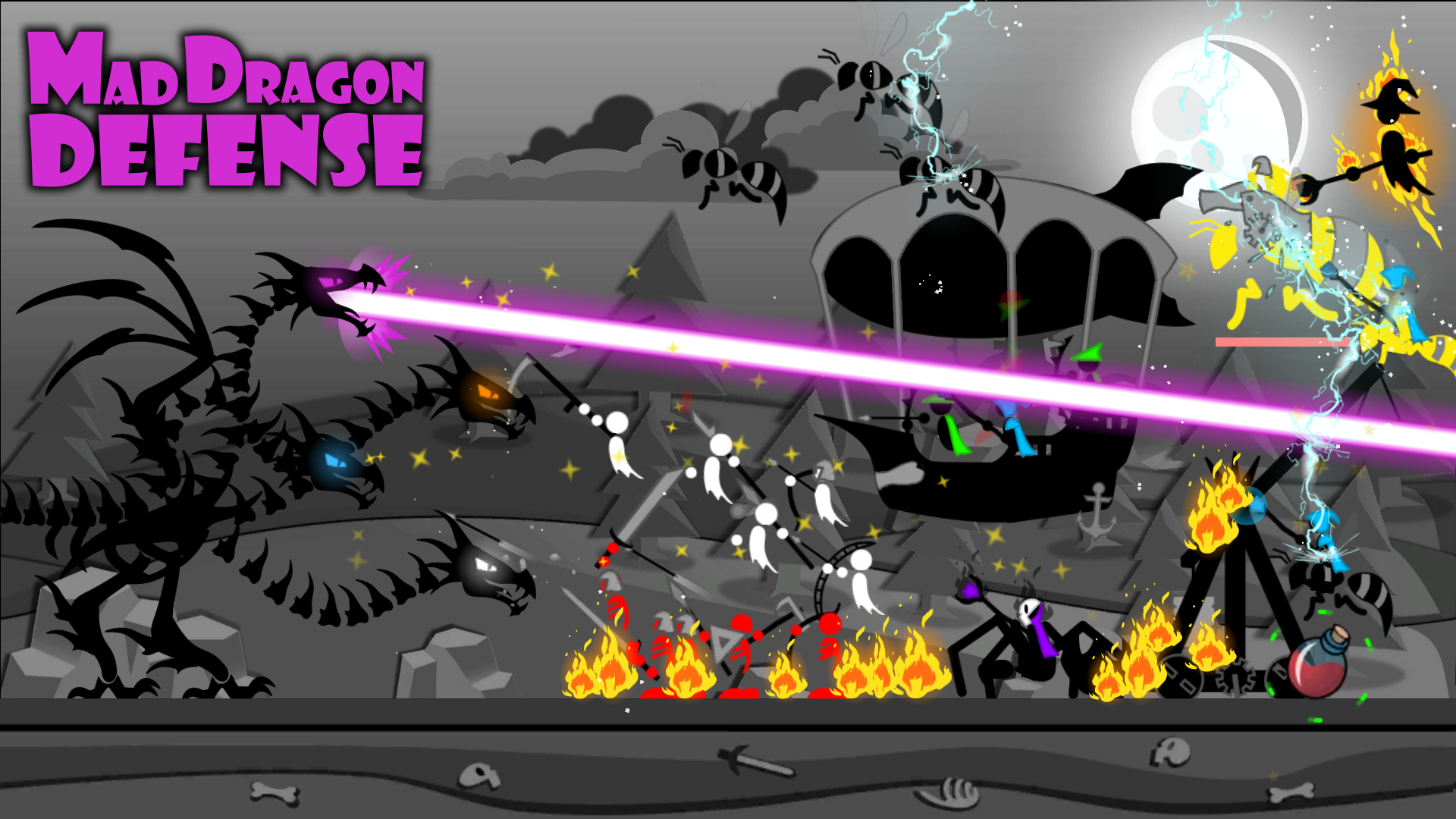 Screenshot 1 of Defesa do Dragão Louco 1.4.5
