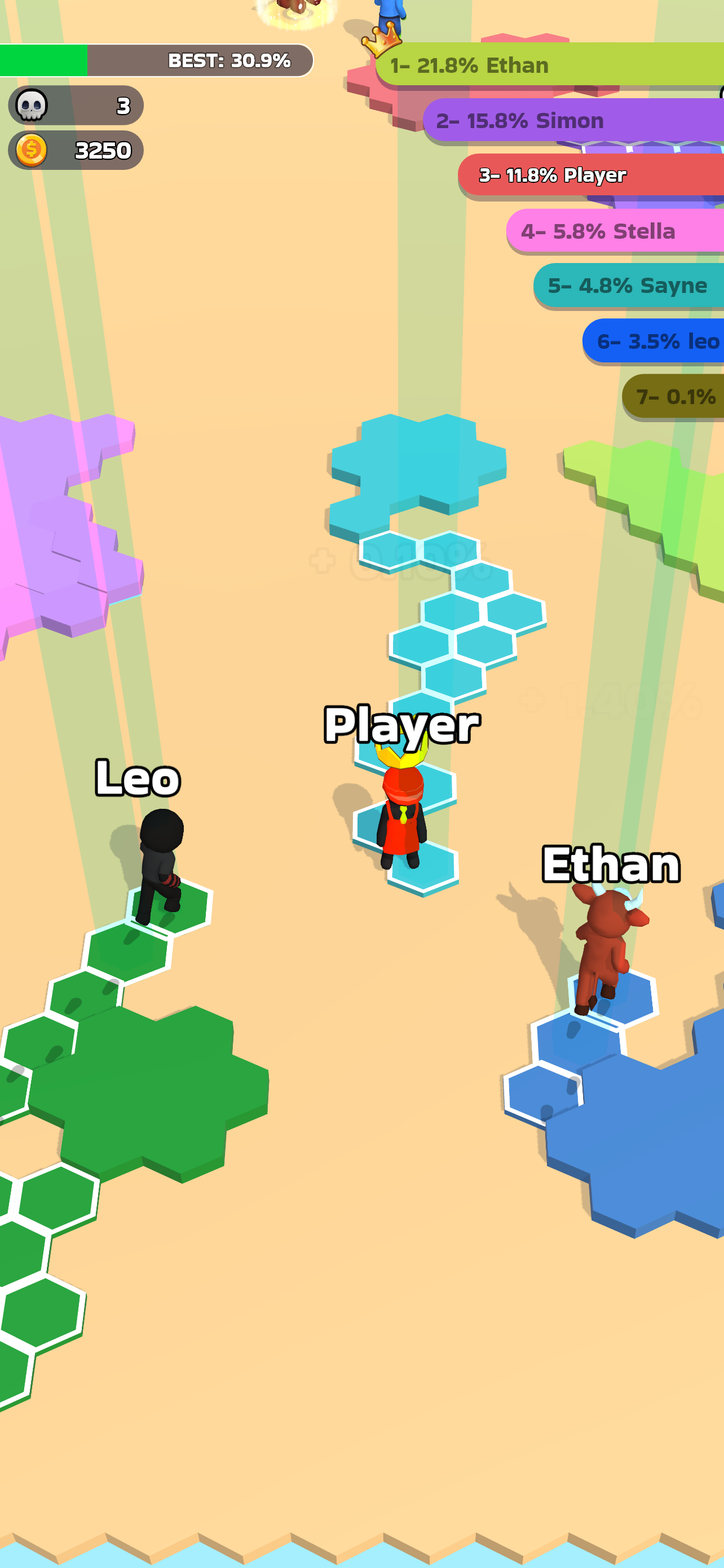 LandRush .io ภาพหน้าจอเกม