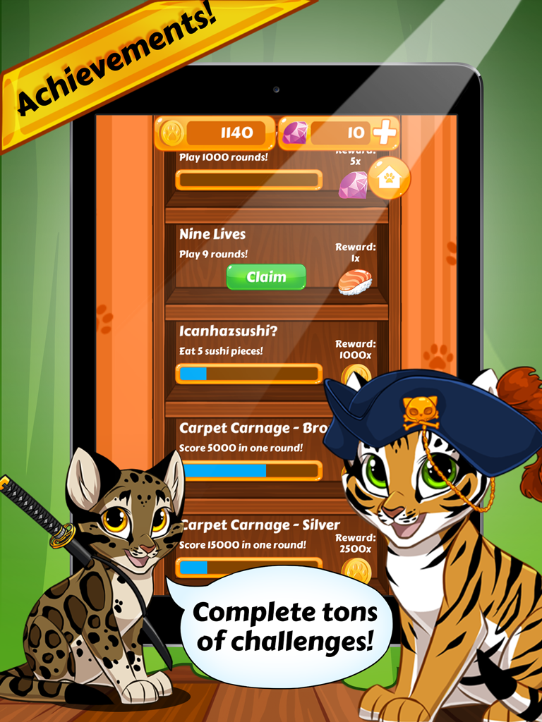 Carpet Kitty Game Screenshot