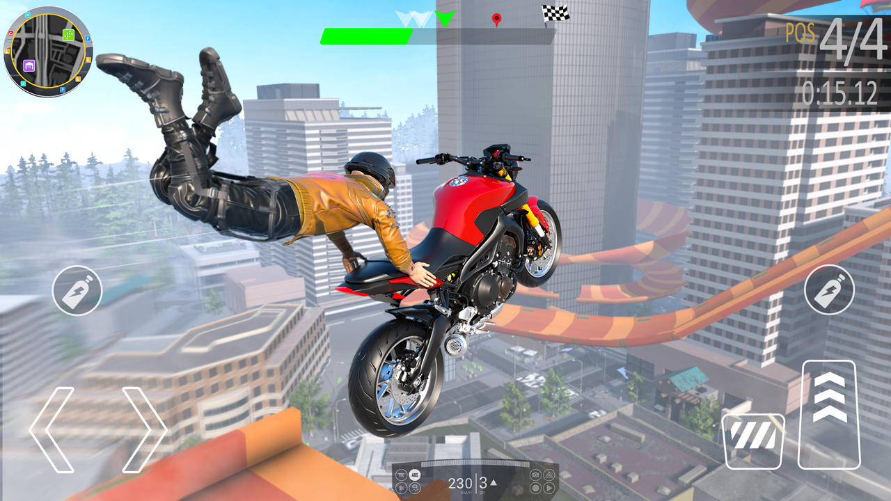 Cuplikan Layar Game Crazy Stunt Rider GT Bike Game