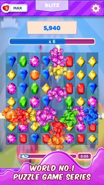 Jewels Match Blitz Game Screenshot