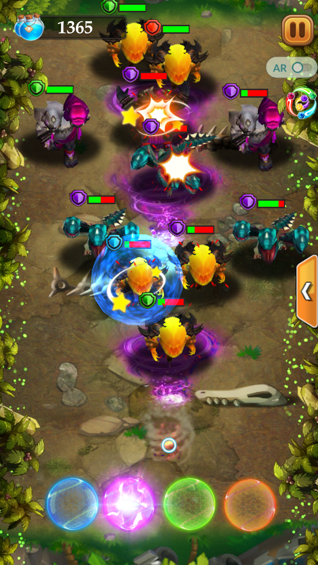 Element defender : Heroes Tap Game Screenshot