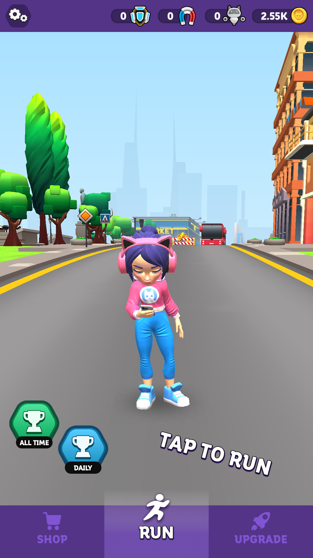 Parkour Rush Game Screenshot