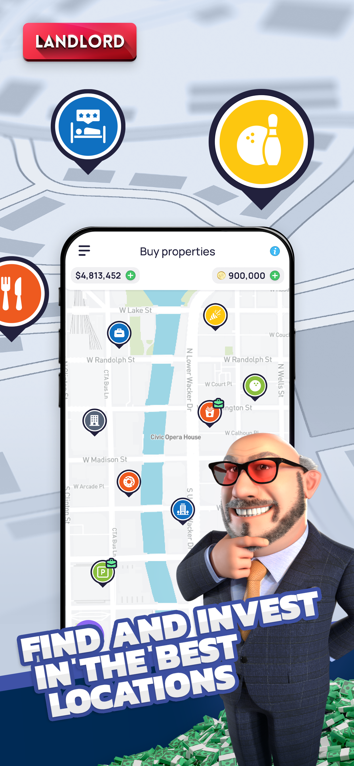 Landlord: Idle Business Empire Game Screenshot